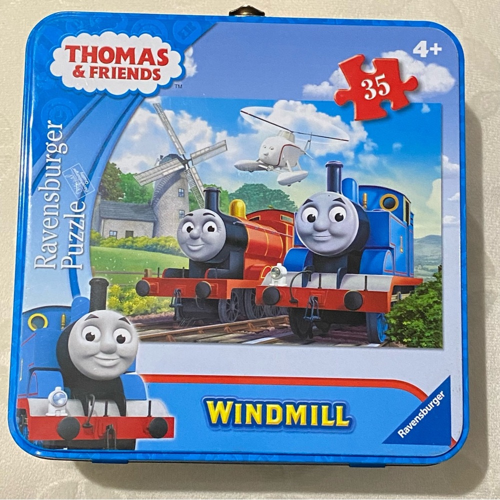 Ravensburger Thomas & Friends Metal Puzzle Tin – EMPTY - Storage Box Lunchbox